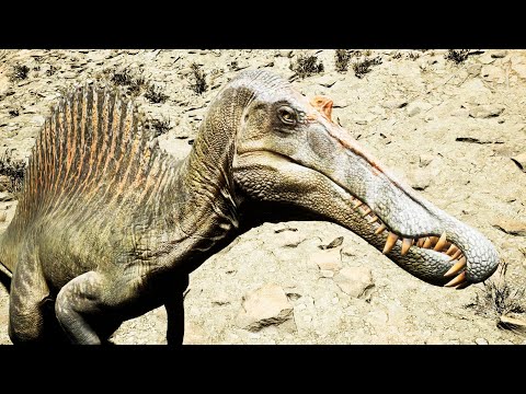 Espinossauro Do Deserto! PUERTASSAURO + GIGANOTOSSAURO! - The Isle - (PT-BR)