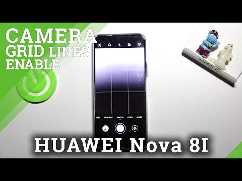 How to Switch On Camera Gridlines in HUAWEI Nova 8i - Disable Camera Grid