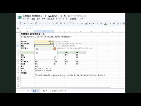 四柱推命・算命学・九星気学の命式シートを渡します 生年月日1回で3占術｜国立天文台の暦と照合済み