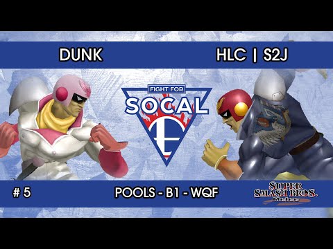 Fight For SoCal 5 - dunk (Captain Falcon) VS HLC | S2J (Captain Falcon) - SSBM - Pools B1 (WQF)