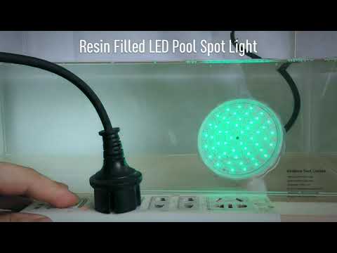 RGB Pool Spotlight LED Underwater 15W AC12V IP68 Waterproof Switch on/off Control