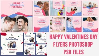 50+ Happy Valentines Day Couple Social Media Photoshop Tutorial