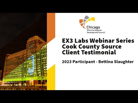 EX3 Labs Webinar Series Cook County Source Client Testimonial