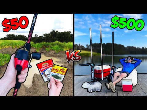 $50 vs $500 Budget Fishing Challenge