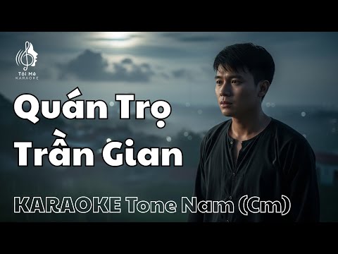 Quán Trọ Trần Gian (Đăng Anh) - Karaoke - Nhạc Bolero  - Tone Nam (Cm)
