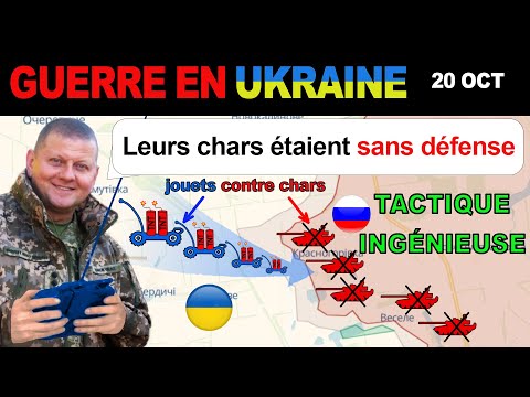 20 oct : Les Ukrainiens DÉTRUISENT LES CHARS RUSSES AVEC DES VOITURES RADIOCOMMANDÉES