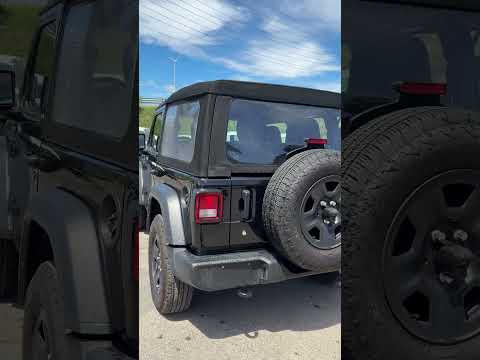 2024 Jeep Wrangler Sport 2 Door 4x4 in Black for sale at Forbes Waterloo Mazda in Waterloo, ON