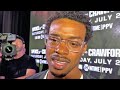 ERROL SPENCE JR "HOPEFULLY I DONT BREAK CRAWFORD'S FACE TOO BAD.."