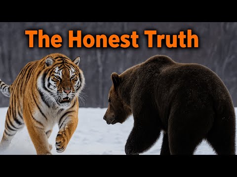 Epic Fight! GRIZZLY BEAR vs TIGER – Battle of the Wild Giants!