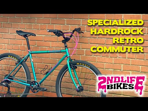 Building A Specialized Hardrock Commuter -  restored mod retro bike build vintage MTB restoration