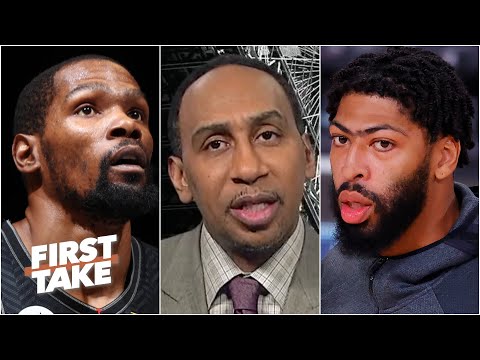 史蒂芬 A. 談戴維斯受傷：「籃網」能贏總冠軍！| First Take (Stephen A. reacts to Anthony Davis' injury: The Nets can win the championship | First Take)