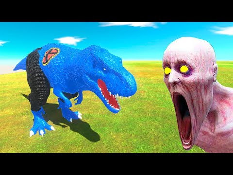 BEAST T REX VS THE SHY GUY (SCP-096) - ANIMAL REVOLT BATTLE SIMULATOR