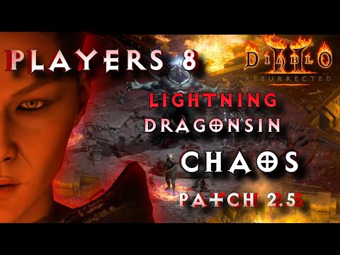 AMAZING P8 SIN BUILD Lightning Dragonsin Players 8 Chaos Terror Zones Ladder Season 2 Patch 2.5 D2R