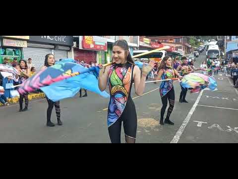 Banda Municipal de Zarcero. Desfile de bandas, fiesta patronal San Rafael Arcángel 