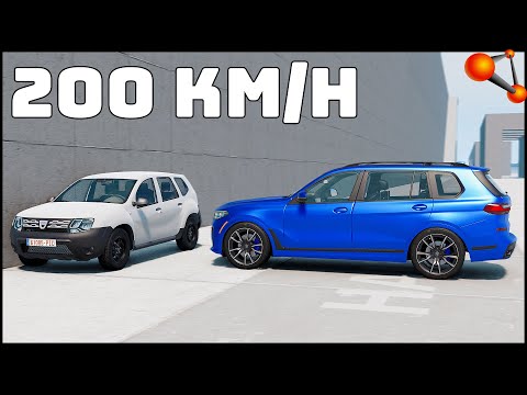 DACIA DUSTER vs BMW X7! 200 Km/H CRASH TEST! - Beamng Drive