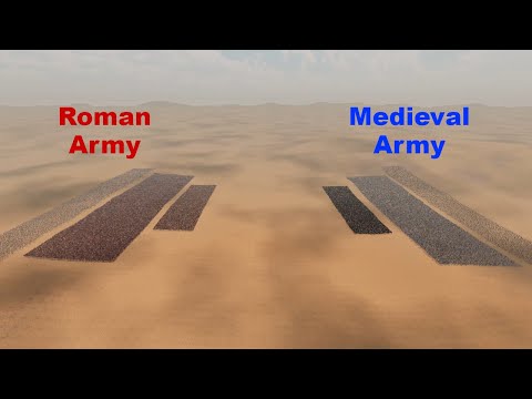 Roman Army VS Medieval Army | Ultimate Epic Battle Simulator 2