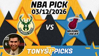 Milwaukee Bucks vs Miami Heat Pick 3/12/26 NBA Pick Prediction