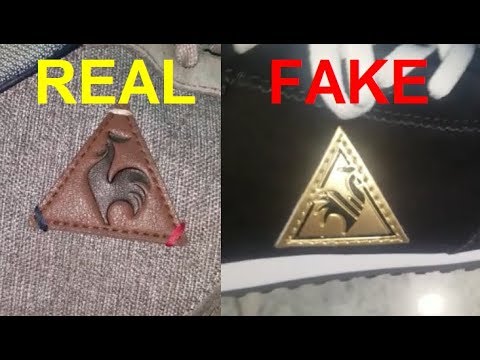Real vs. Fake Le Coq Sportif sneakers. How to spot counterfeit Le Coq Sportif shoes.