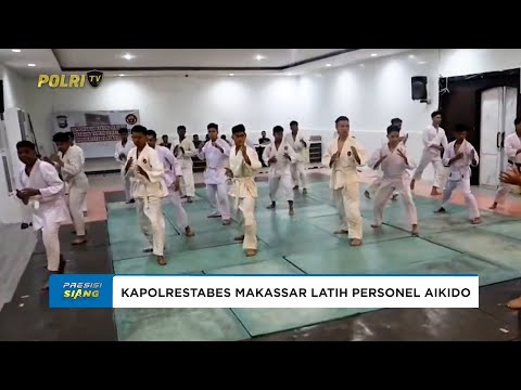 TINGKATKAN KEMAMPUAN BELA DIRI, KAPOLRESTABES MAKASSAR LATIH PERSONEL DENGAN AIKIDO