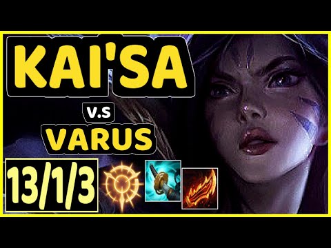 ESA (KAI'SA) vs VARUS - 13/1/3 KDA BOTTOM ADC CHALLENGER GAMEPLAY - BR