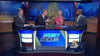 Watch closely: Sheree thinks the studio is freezing!