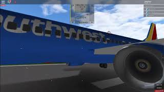 Roblox Boeing 737-800 Southwest Airlines Flight 2149 Hard Landing In Cross Winds