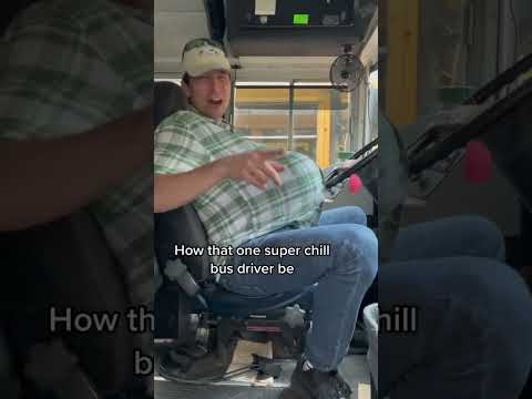 How that one super chill bus driver be #school #bus #pov