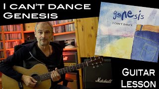 I can't dance (unplugged) (Genesis) - Rhythm-Guitar - Lesson / Tutorial