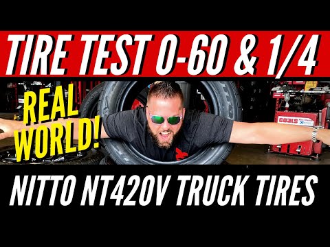 Nitto Tire Review NT420V Ford F150 Test for Traction - 0-60 and Quarter Mile