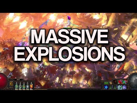 PoE 3.21 Massive AOE Explosions - Blade Vortex Scion