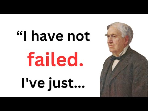 Thomas Edison Quotes. #thomasedisonquotes #quotes