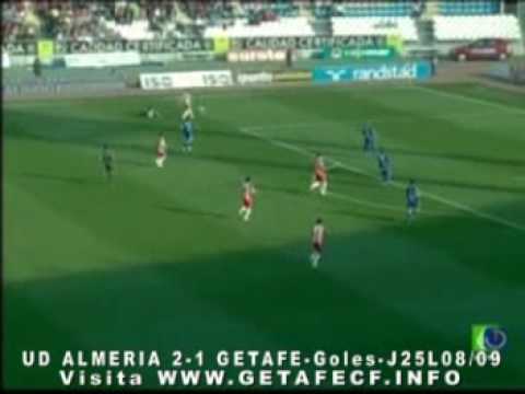 UD ALMERIA-GETAFE 2- 1 goles J25-T08/09.Visita www.getafecf.info