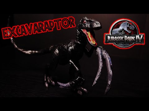 custom Mattel Jurassic world excavaraptor toy
