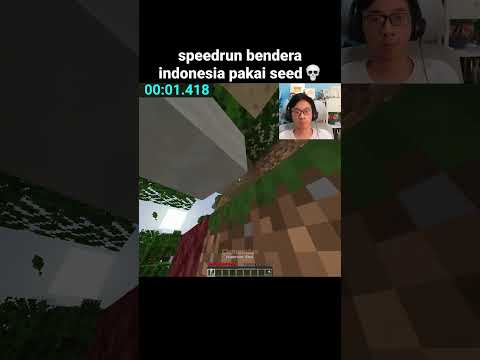 Momen Speedrun Bendera Indonesia Minecraft