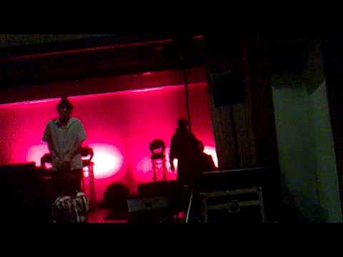 Drunken guy drops from stage