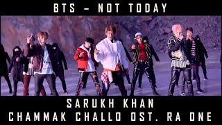 BTS MV CHAMMAK CHALLO - Sharukh Khan Ost. RA ONE ( BTS sing Hindi song )