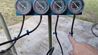 Honda CB400 four engine bench run and carb balancing