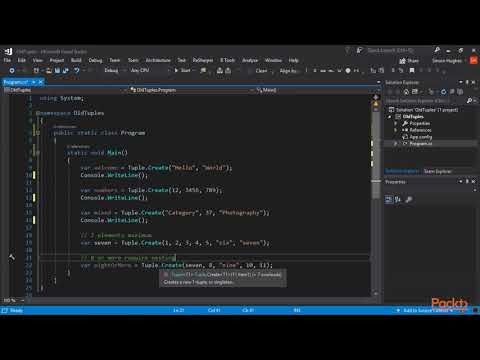 C 7 x Tips Tricks and Techniques The Old Way of Using Tuples Prior to C 7 | packtpub com