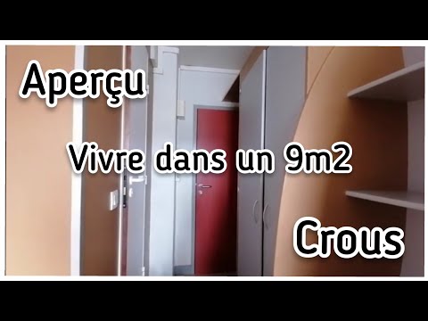 WHAT DOES A 9m2 CROUS ACCOMMODATION LOOK LIKE?? - university residence for students