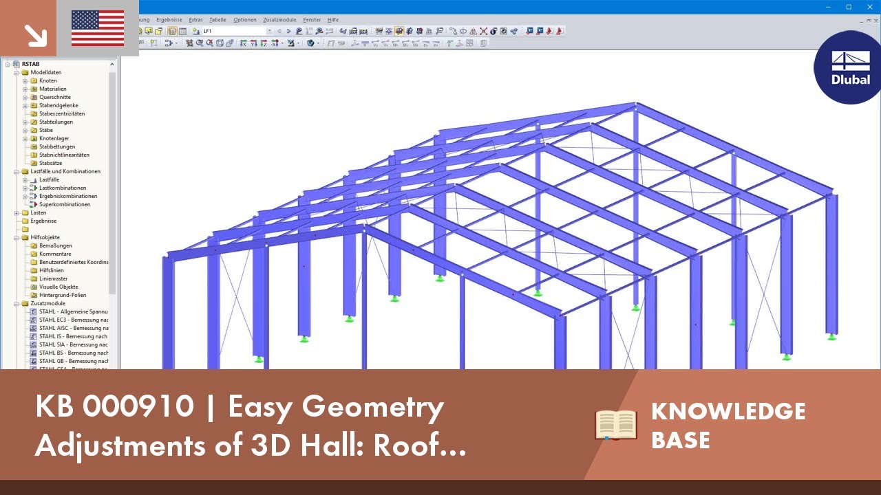 KB 000910 | Easy Geometry Adjustments of 3D Hall: Roof Pitch and Frame Spacing
