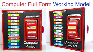 computer full form working model - computer project - simple and easy steps | DIY pandit