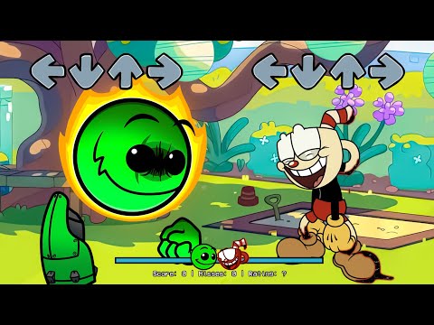 FNF NEW Geometry Dash 2.2 VS Indie Cross All Phases Sings Can Can | Fire In The Hole V5 FNF Mods
