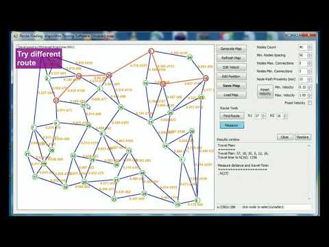 Route-Finding Algorithm - Brief Demo