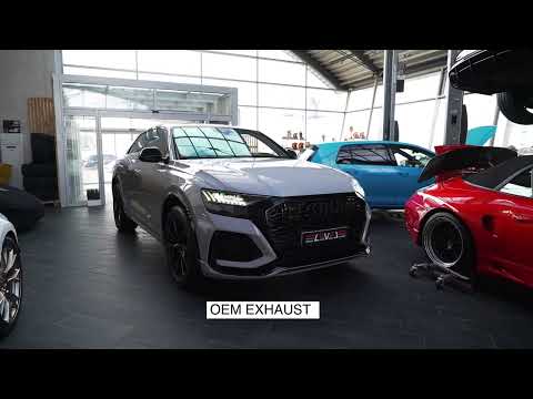 Audi RSQ8 | OEM vs Akrapovic Exhaust