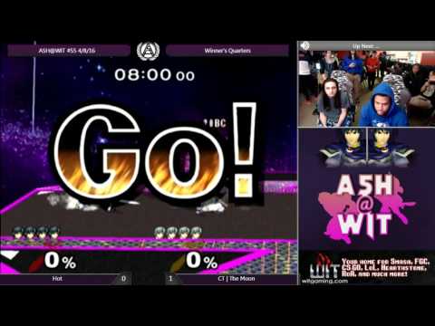 Hot (Marth) vs CT | The Moon (White Marth) - ASH@WIT #55 Melee Winner's Quarters