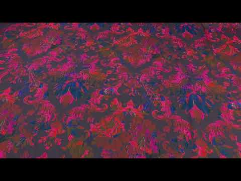 Viskose Twillstoff Damask Blumen bordeauxrot