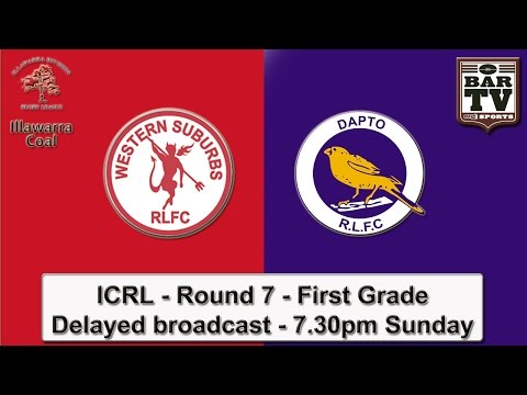 2015 ICRL - Round 7 - First grade - Delayed broadcast - Wests v Dapto