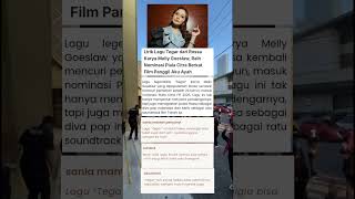 Download lagu lirik lagu 'tegar' yg dinyanyikan rossa karya melly goeslaw masuk nominasi FFI #tegar #rossa #melly mp3