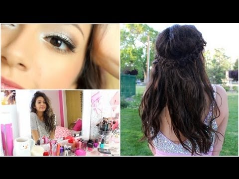 Getting Prom Ready: Makeup, Hair, + My dress!