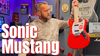 Video thumbnail for UNBOXING Squier by Fender Sonic Mustang Torino Red Review by The Guitar Manifesto